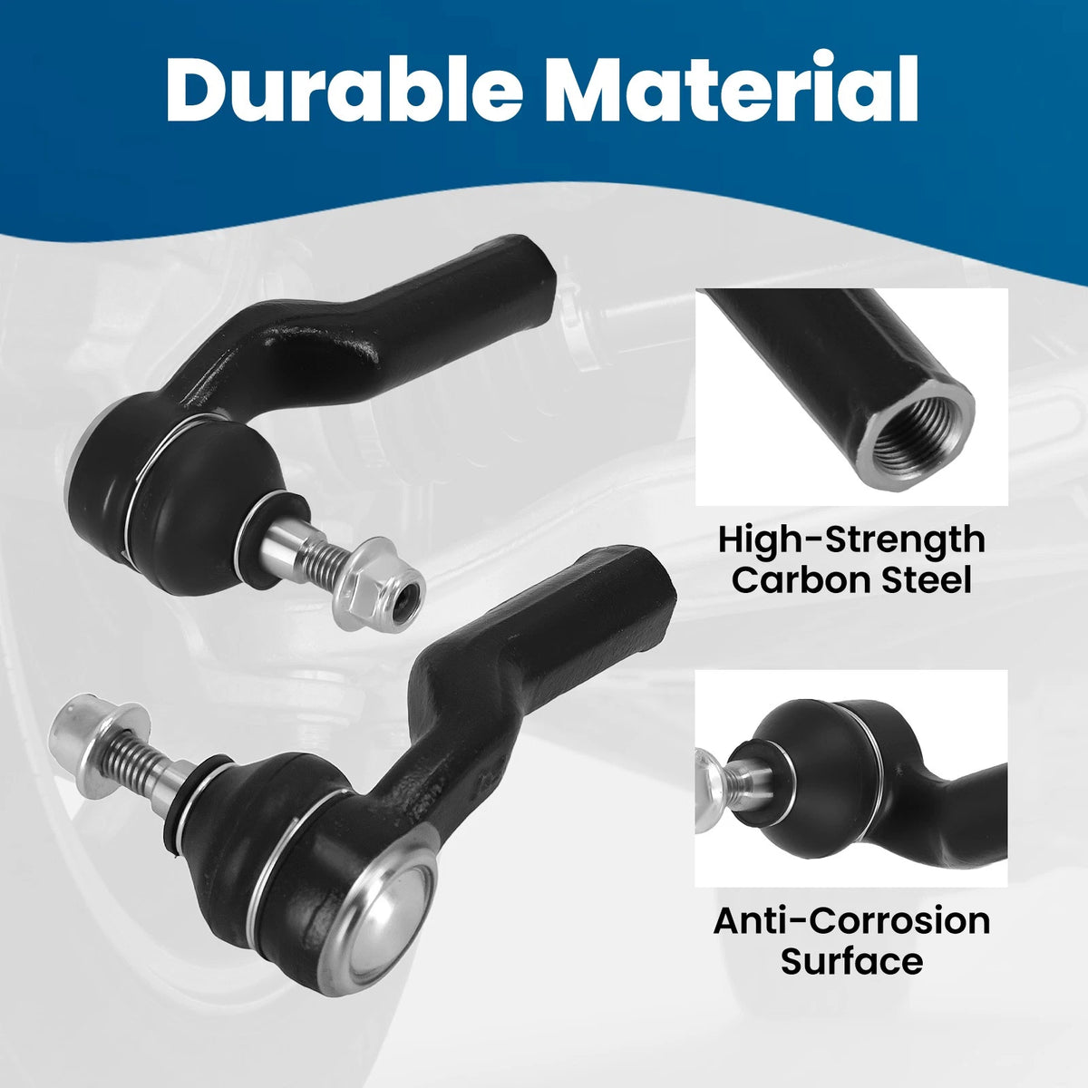 Front Outer Tie Rod End for Ford Focus Escape C-Max Transit (2000–2023) ES800954 ES800955