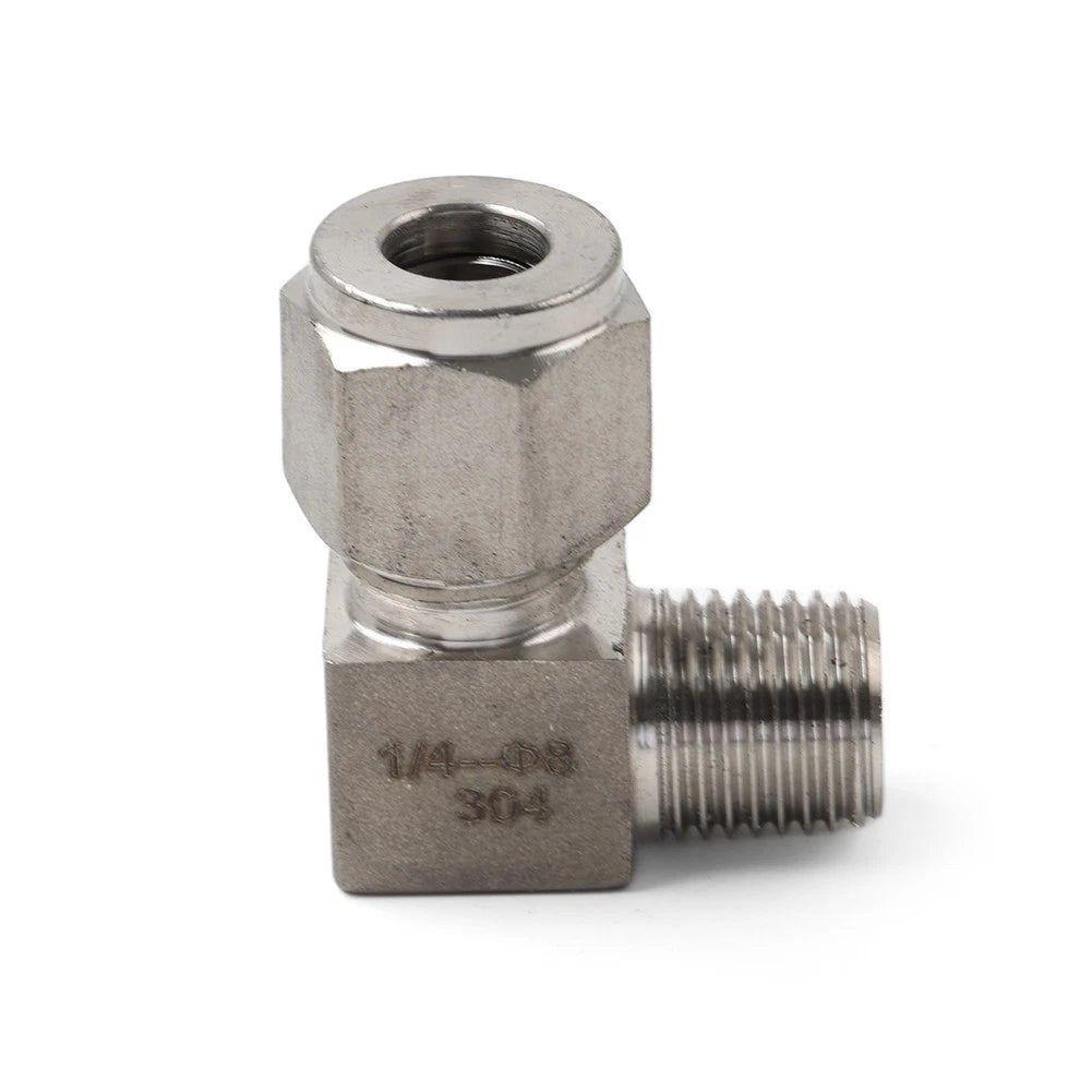 Compression Tube Fitting 1/4 PT x 8mm OD Coupling Adapter 304 Stainless Steel
