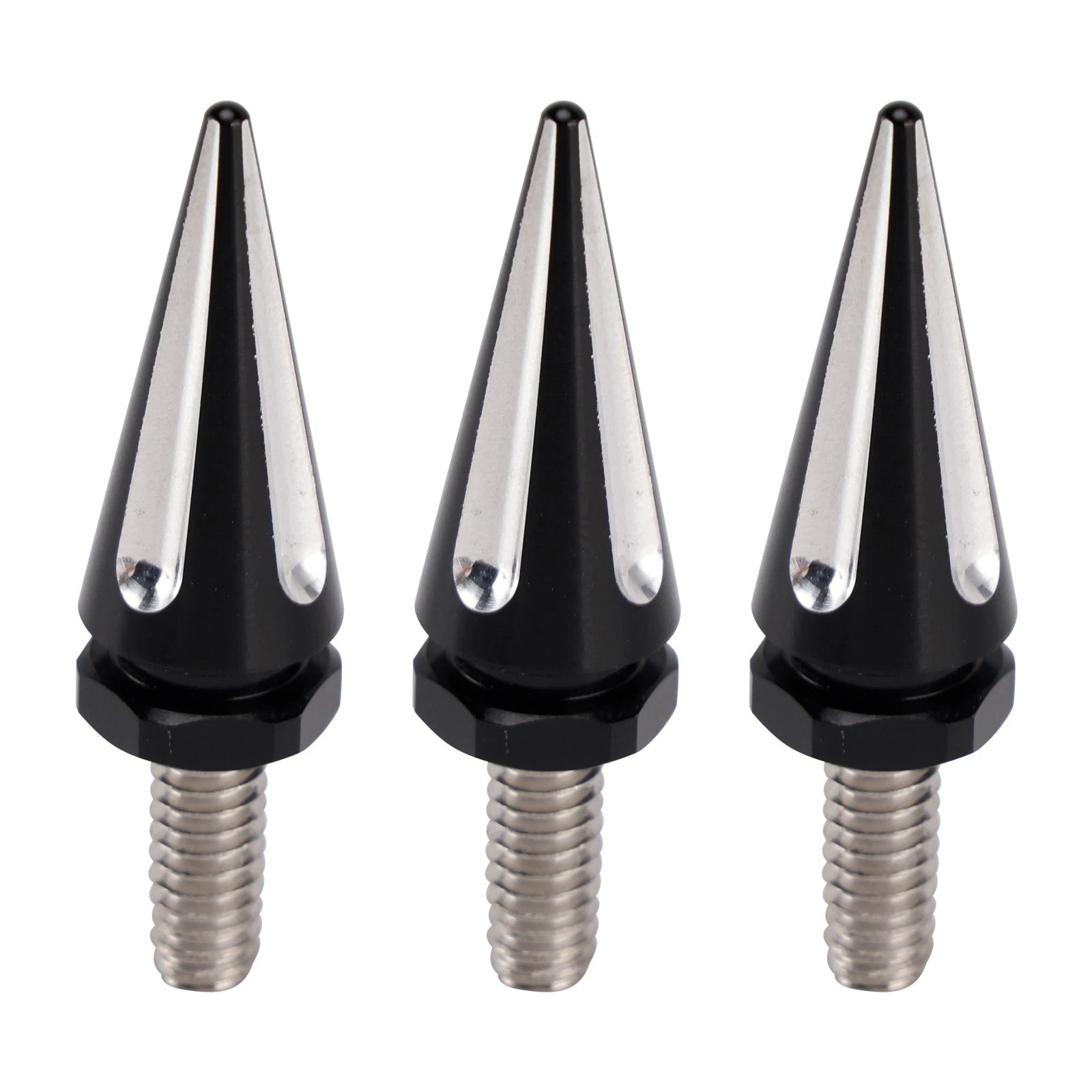 3 Pack Spike Windshield Fairing Mounting Bolts Black for Harley Touring (1996–2013)