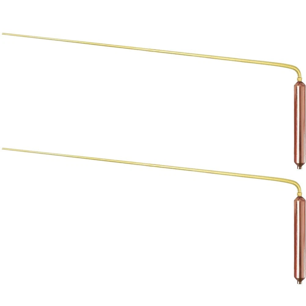 Twin Brass Dozing Rods for Treasure Hunting