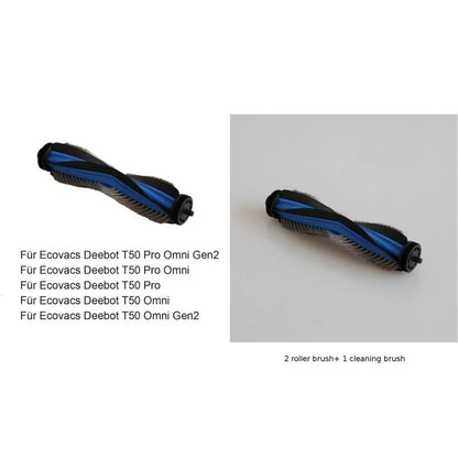 2X Main Brushes + 1 Blue Flat Brush for Omni T50 Pro