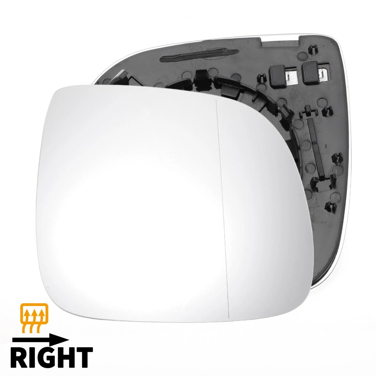 Right Side Mirror Glass w Heated Back for Volkswagen Touareg (2007–2010)