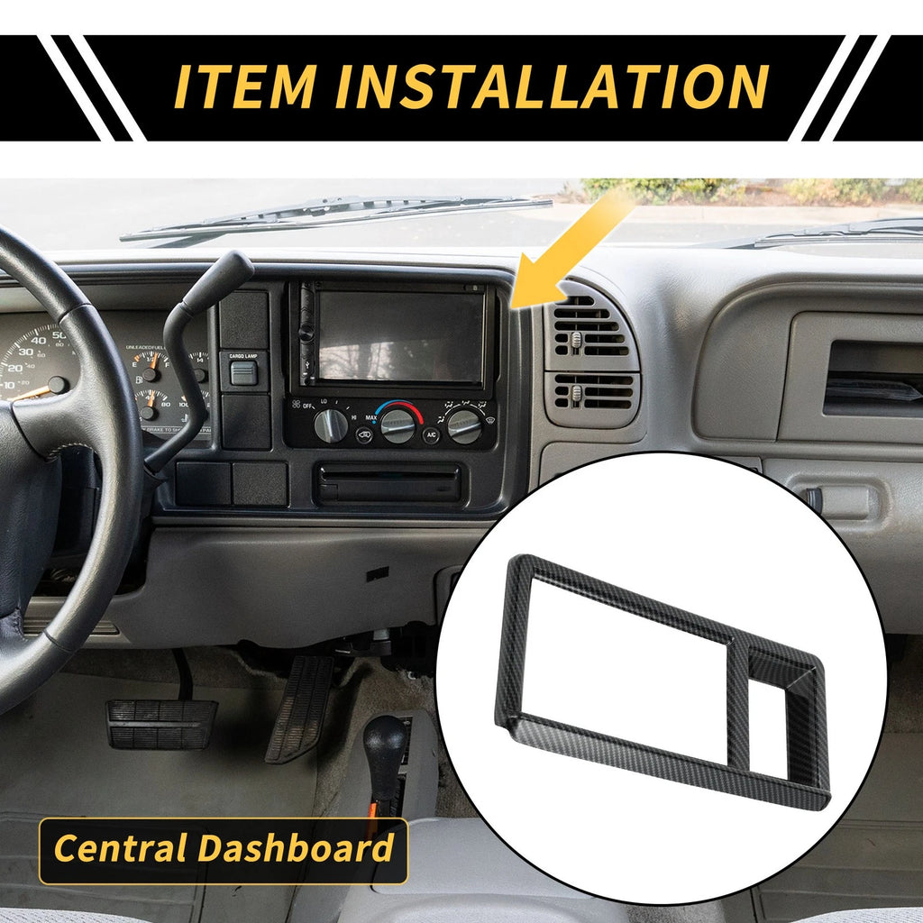 Carbon Fiber Pattern Dashboard Meter Frame Cover for Ford Maverick (2022-2024)