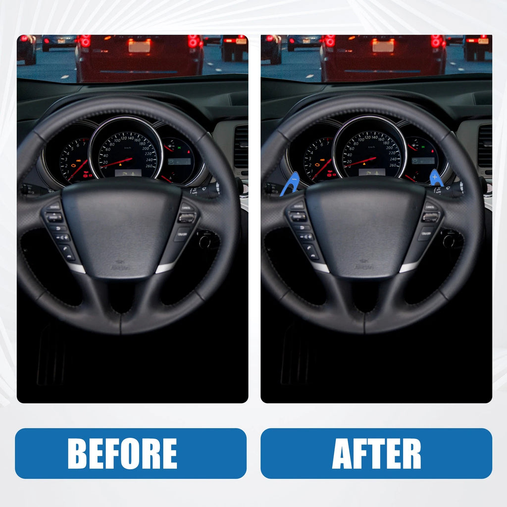 Steering Wheel Shift Paddle Cover for Subaru Legacy 2010–2018 Blue (Set)