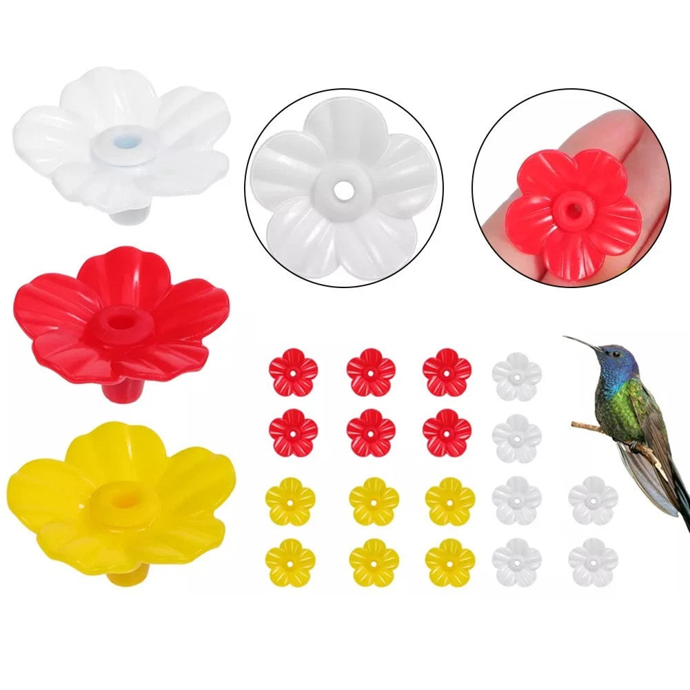 Set of 24 Hummingbird Feeder Replacement Flowers for