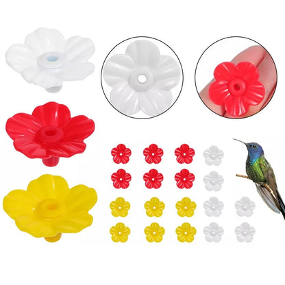 Set of 24 Hummingbird Feeder Replacement Flowers for