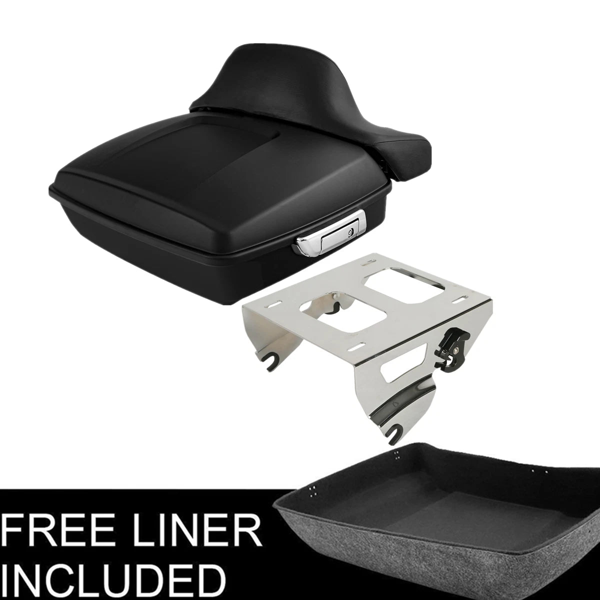Chopped Trunk & Pad Solo Mount Rack for Harley Electra Glide (2014–2023)