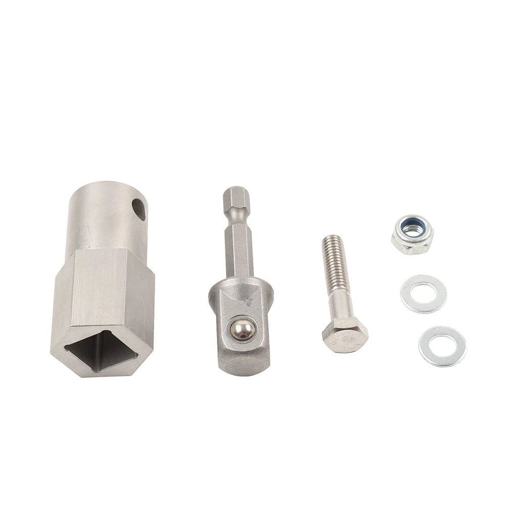Trailer Jack Crank Handle Cordless Drill Adapter with 1/2 Inch Socket Bit