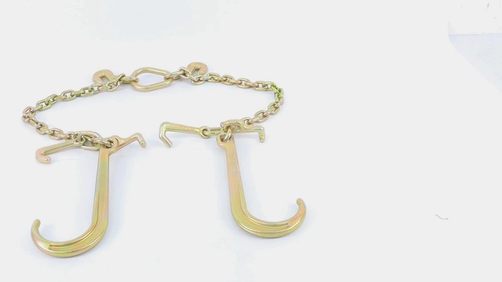 3/8" x 2' V Type Tow Chain J Hook for Truck (G70)