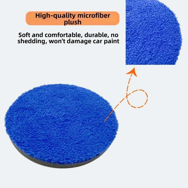 Microfiber Wax Collector Pad for Car Detailing (3 to 7 Inch)
