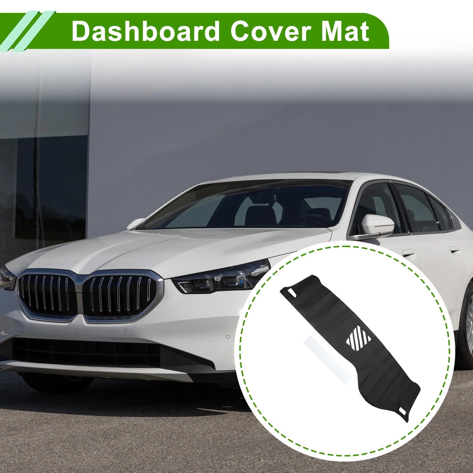 Dashboard Cover Dash Mat Carpet Black for BMW 5 Series (2010–2016)