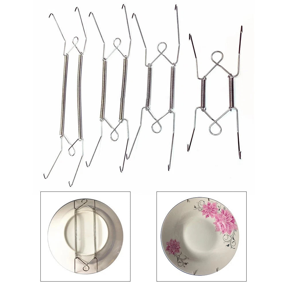 Adjustable Wall Mounted Plate Holder for Modern Display