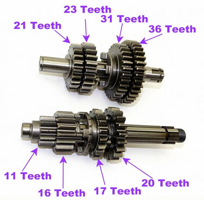 Transmission Gear Box Main Counter Shaft for YX140 YX150 YX160 (2014–2023)