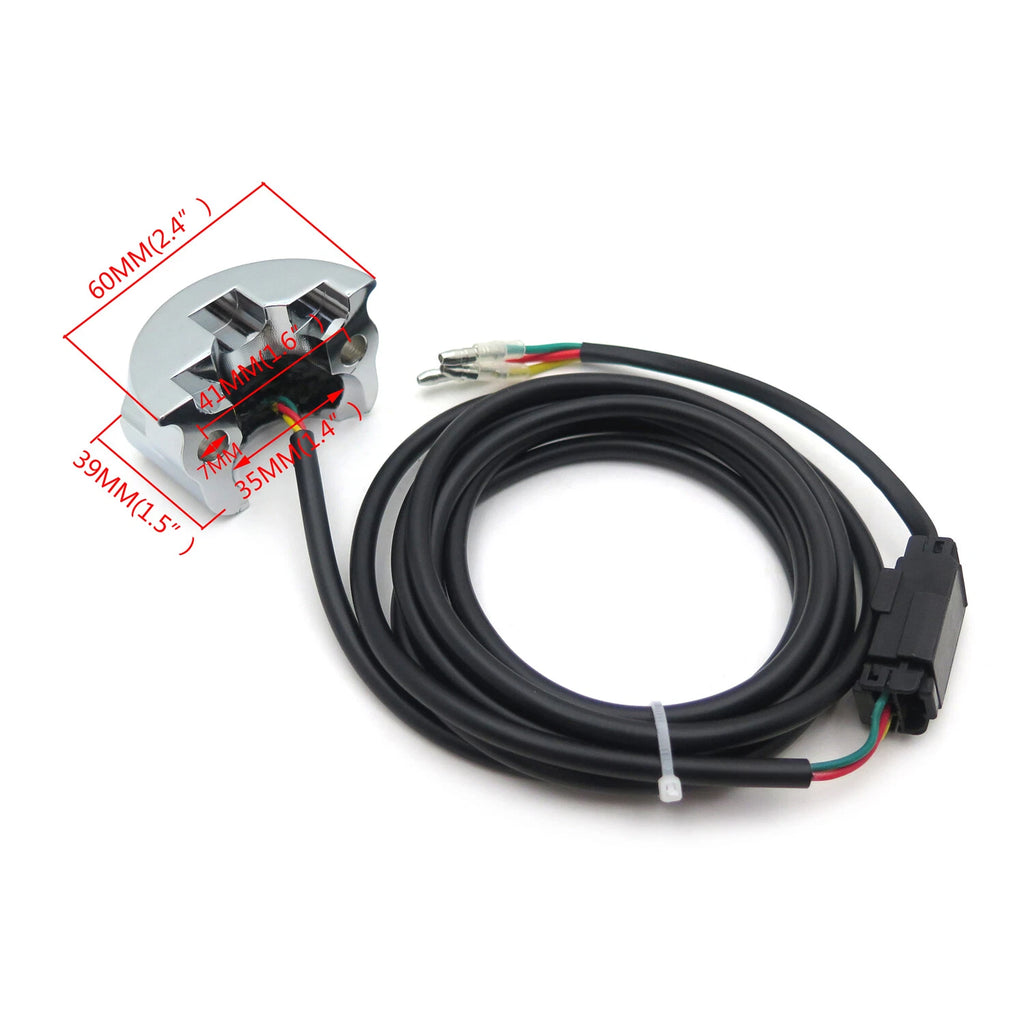 Chrome Handlebar Mounted Air Ride Switch Controller for Harley D