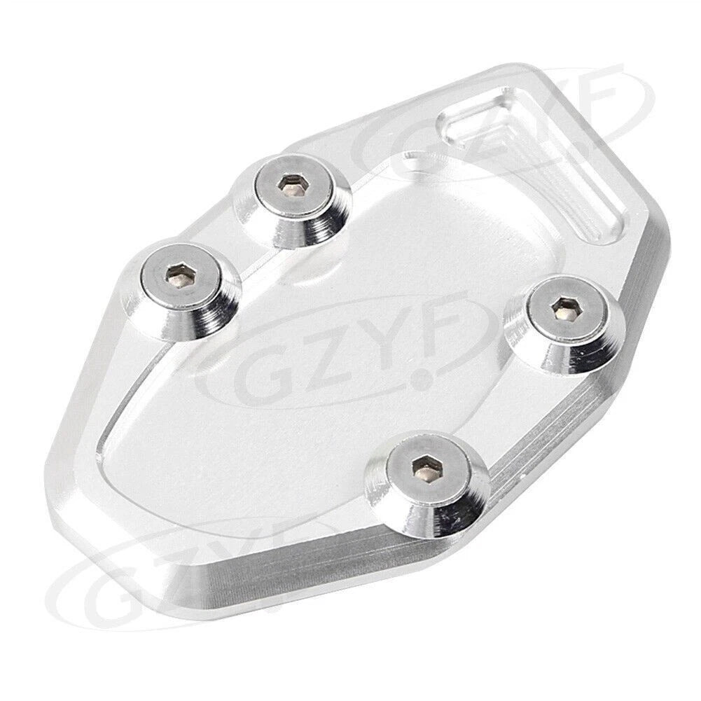 Kickstand Side Stand Plate Pad for Yamaha YZF R3 (2015–2016) Silver