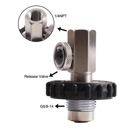 Scuba Filling Station Adapter DIN G58 to 14NPT Connector for Regulators