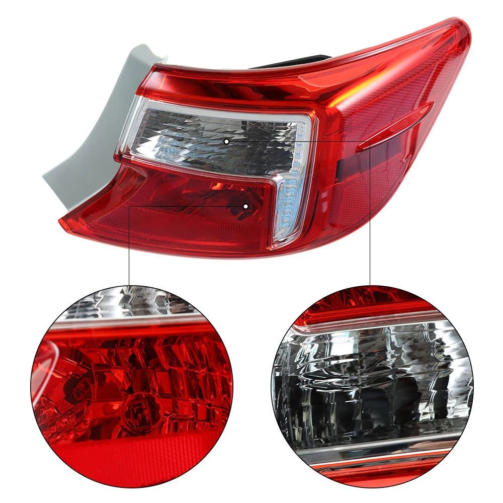 Outer Rear Brake Tail Light for Toyota Camry (2012–2014) Right Side Red