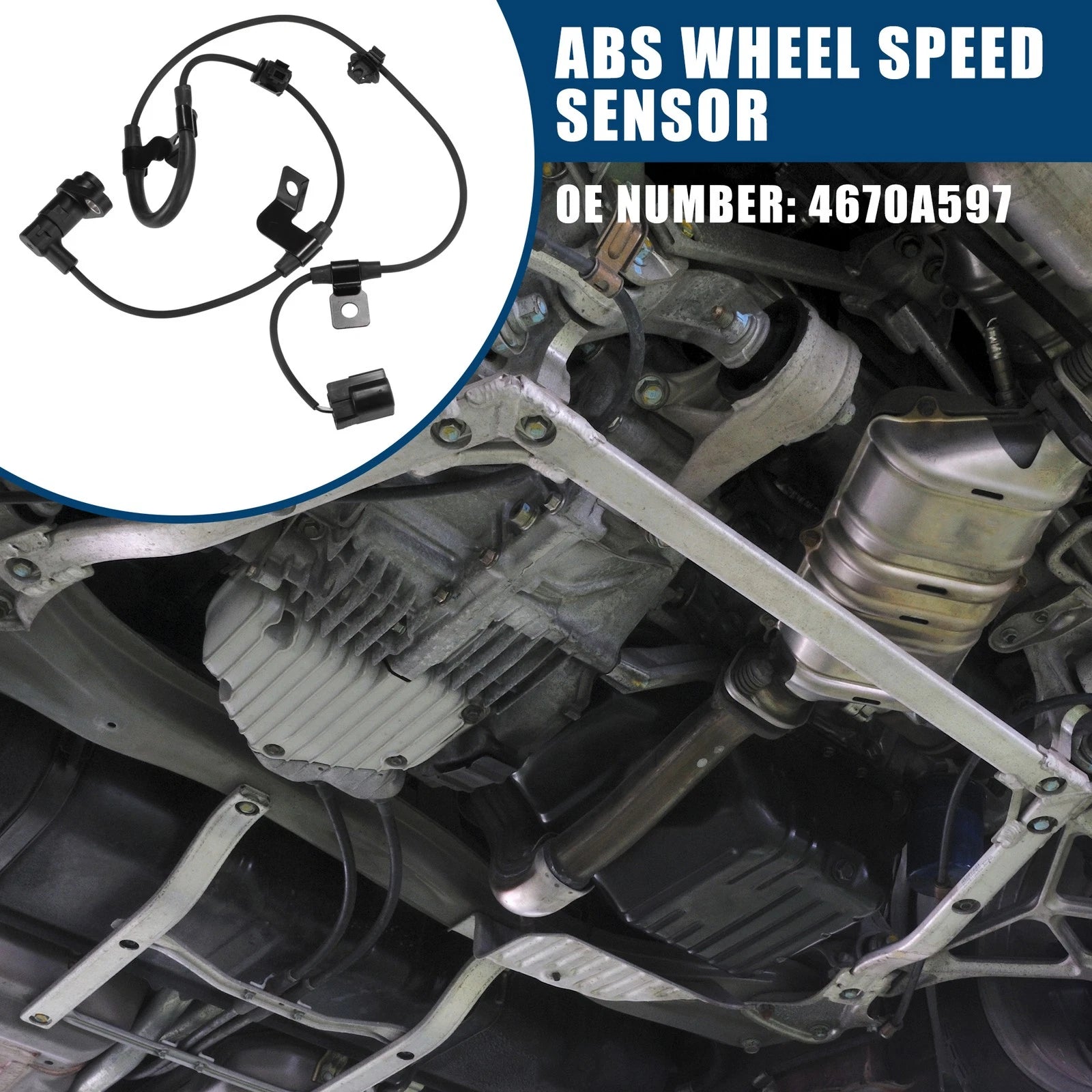 ABS Wheel Speed Sensor Rear Left Replacement for Mitsubishi L200 (2012–2015)