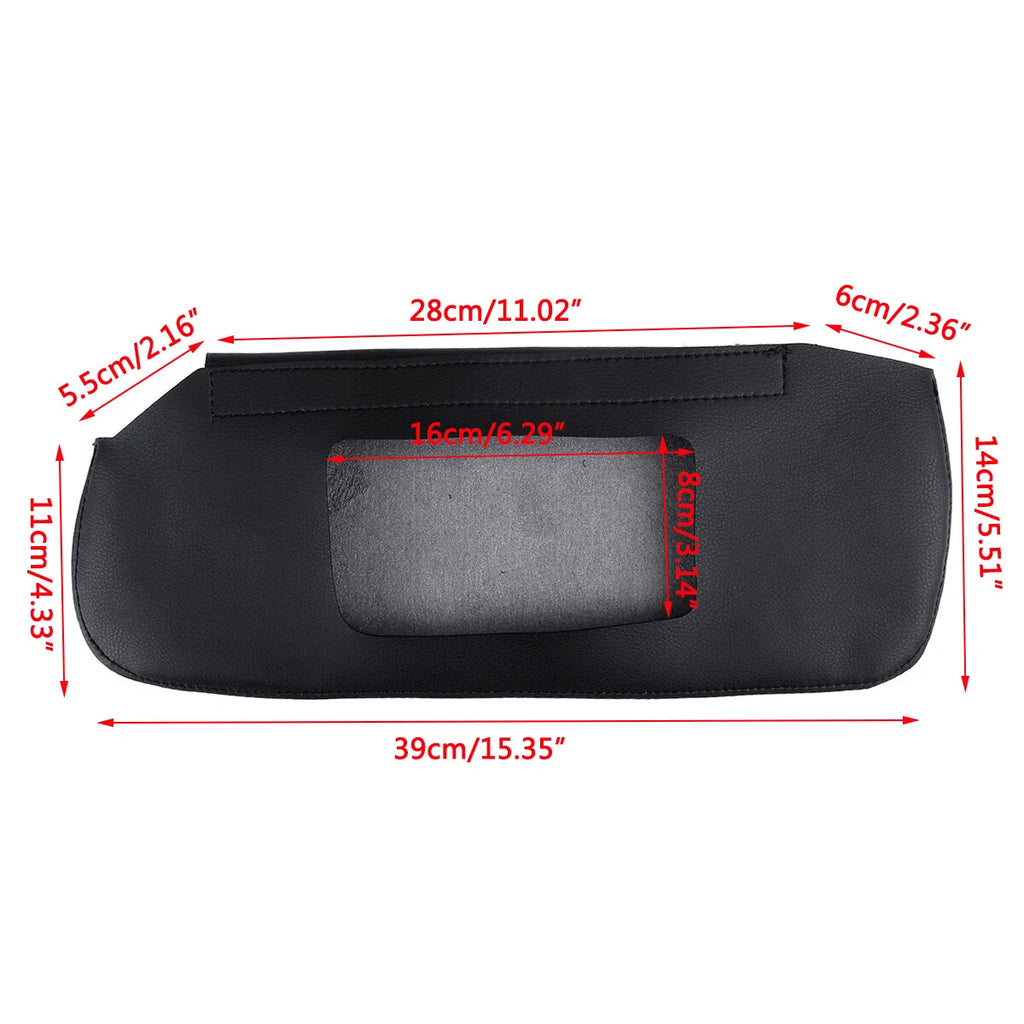 Black Sun Visor Cover Skin for Chevrolet Camaro Firebird (1993–2002)