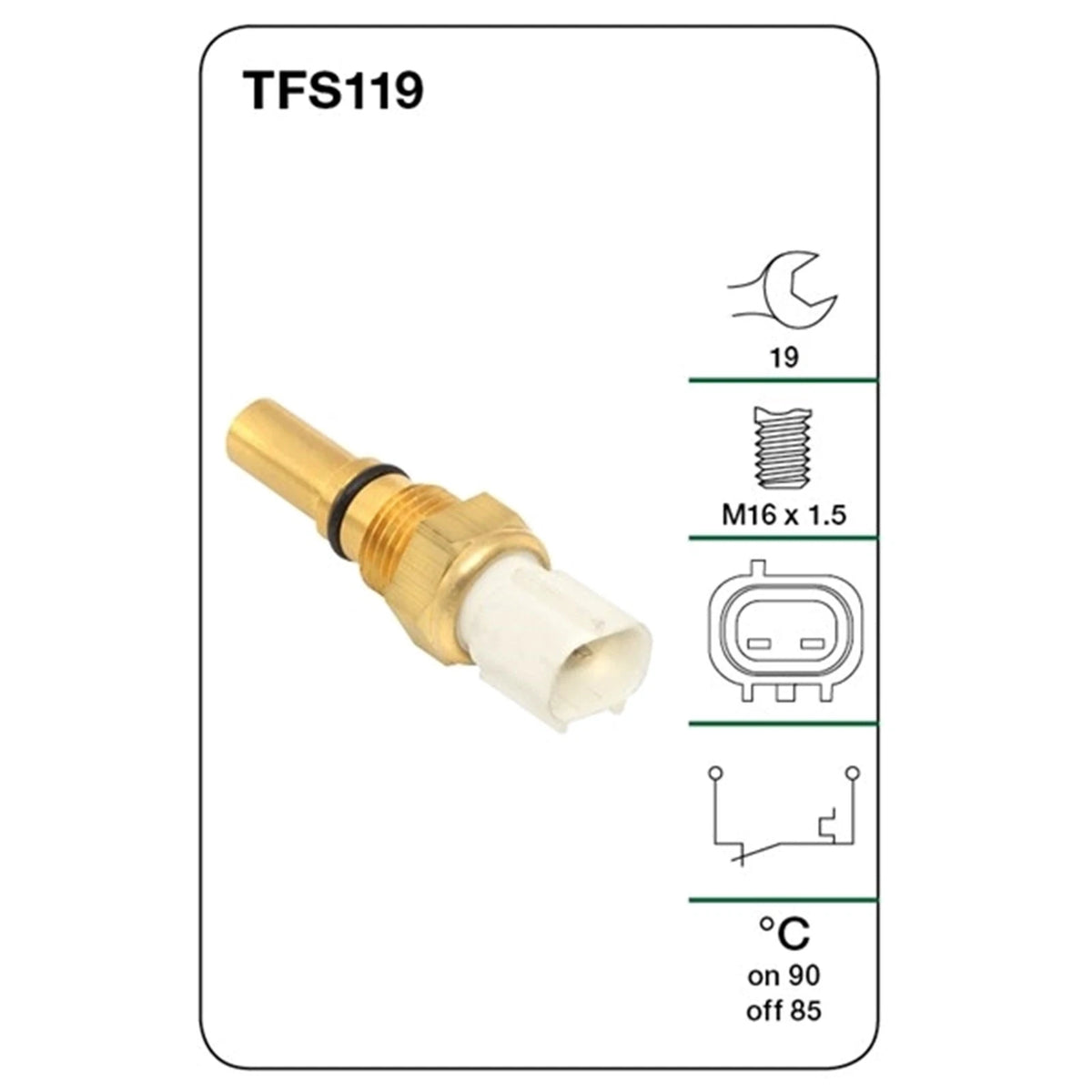Cooling Fan Switch for Toyota Camry (1993–2002) 5S-FE 4cyl 2.2L