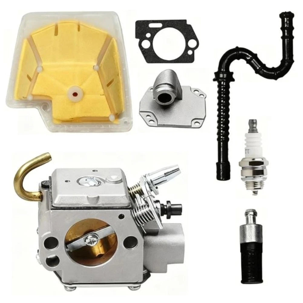 Carburetor Air Filter Kit for Chainsaw (Includes Air Filter, Fuel Line)