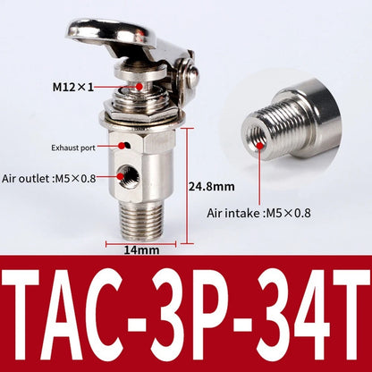 Pneumatic Valve 2 Position 3 Way with 6mm Connector for Air Control