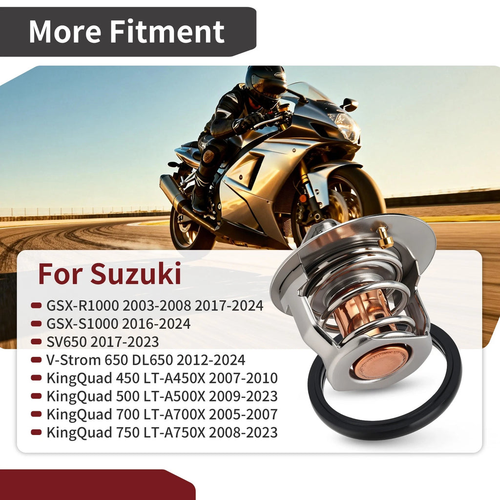 Thermostat & O-Ring for Suzuki King Quad 700 LTA700X (2005–2007)