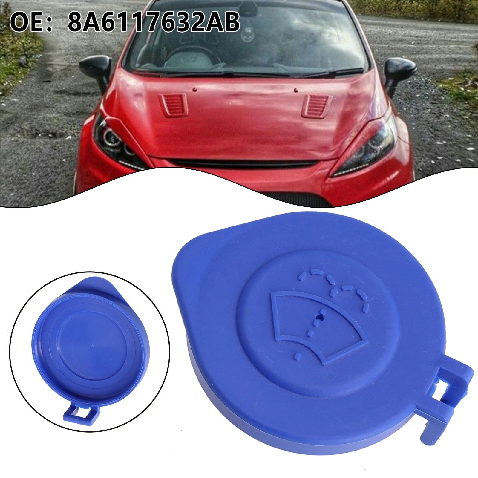 Blue Plastic Washer Cap for Ford (1513774)