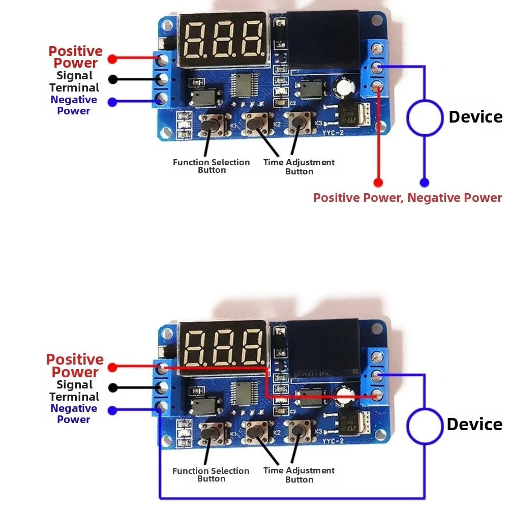Industrial Timer Relay 12V with Optocoupler Isolation