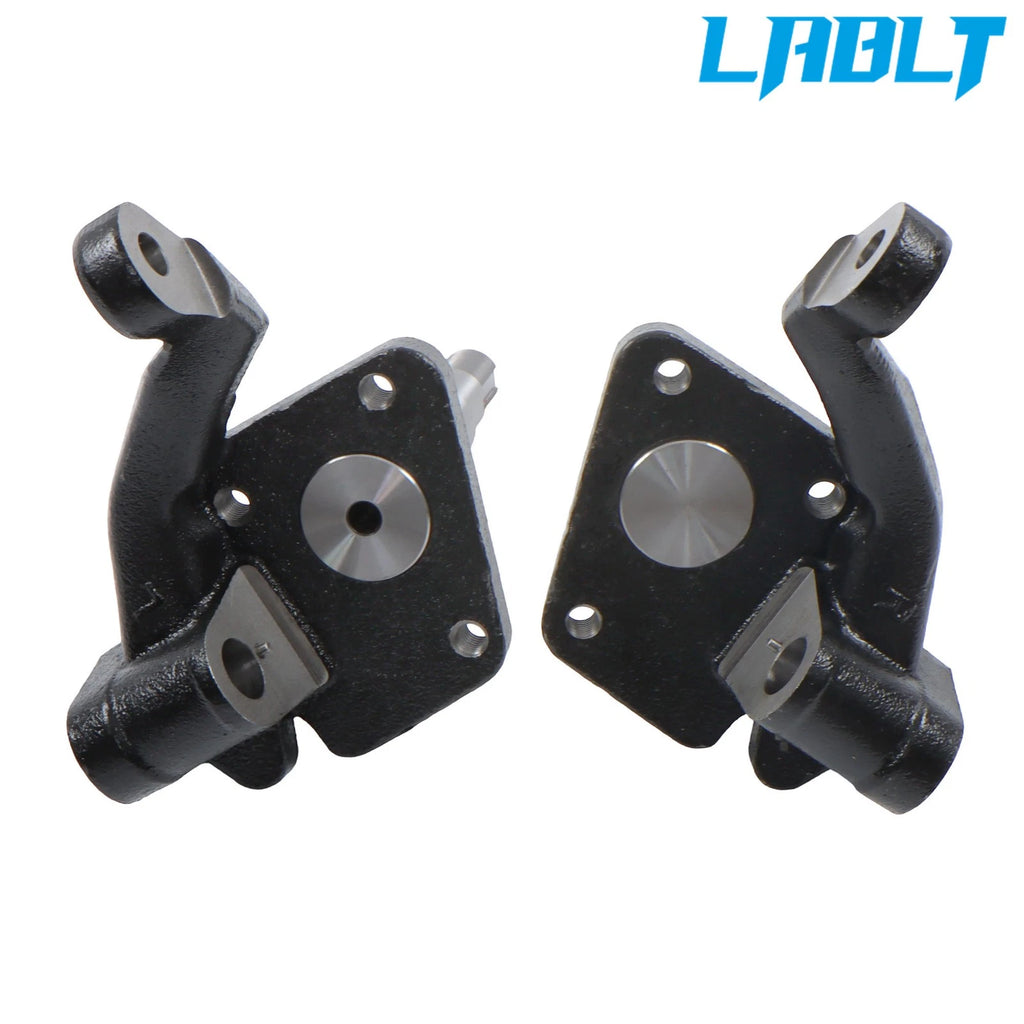 2X Front Drop Spindles for VW Bug (1950–1965) 2.5" Link Pin, Drum Brake