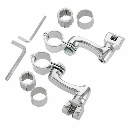 Highway Footpeg Pegs Mount for Harley Road Glide (22mm, 25mm, 32mm, 35mm) Chrome