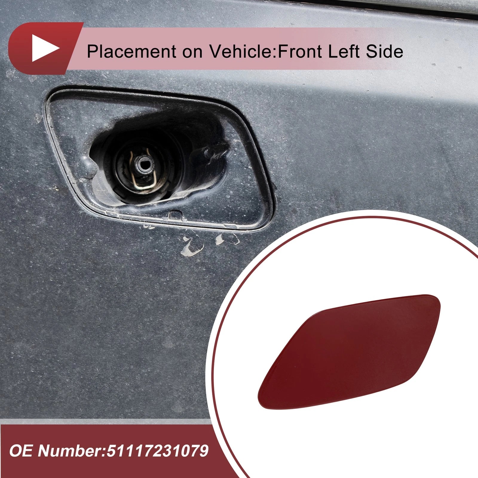 Bumper Trim Nozzle Cover Replacement for BMW Z4 (2009–2016)