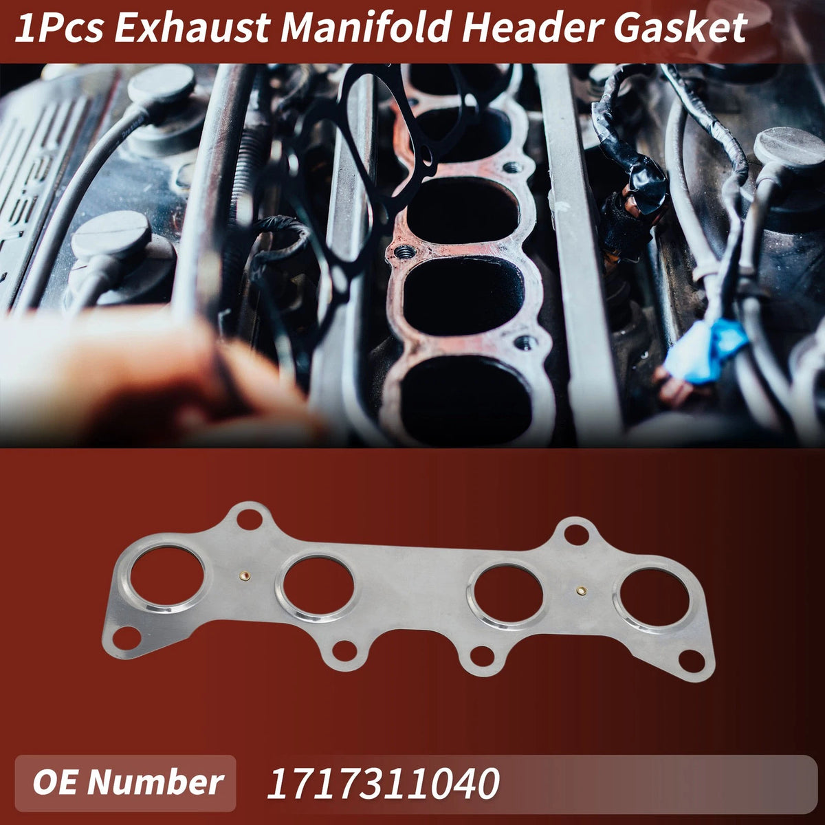 Exhaust Manifold Header Gasket Replacement for Toyota Starlet (1989–1999)