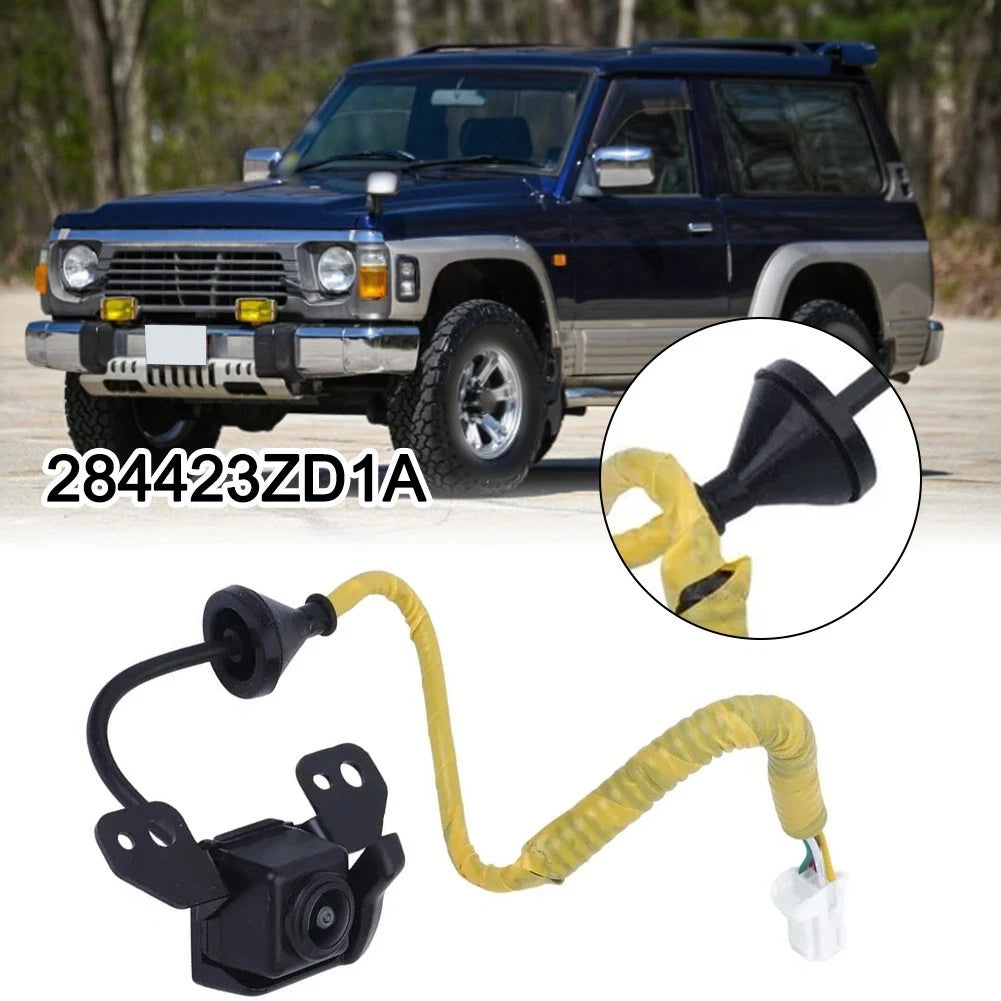 Black ABS Rear View Camera for Nissan Patrol 284423ZD1A Reverse Parking Use