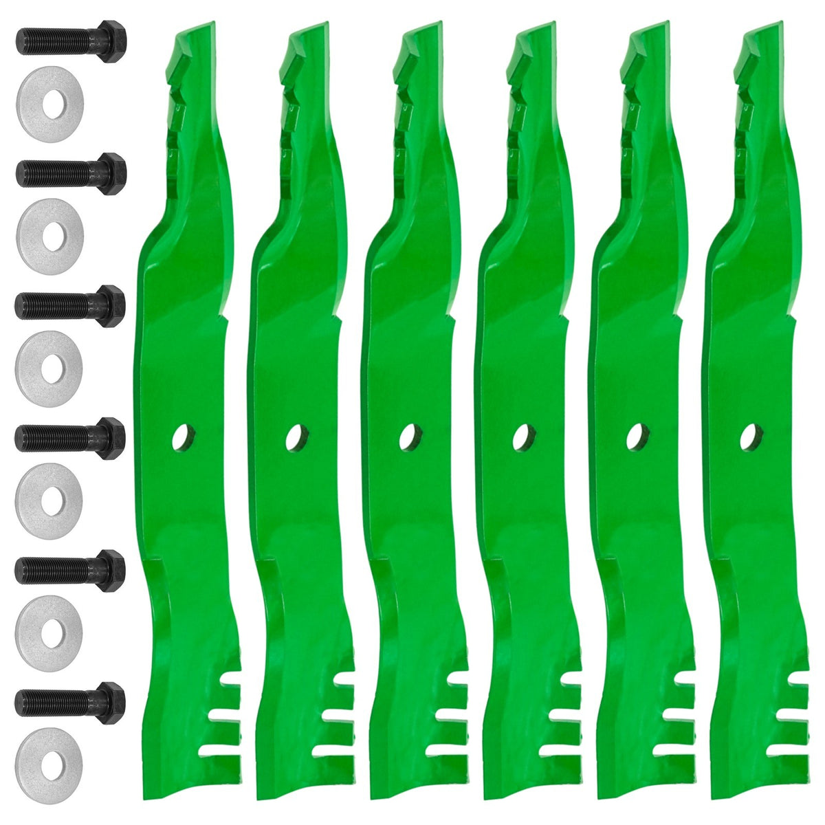 Deck Blade and Bolt Replacement for Toro HD1500 HD2000 HD2500 (52 inch) (2010–2014)
