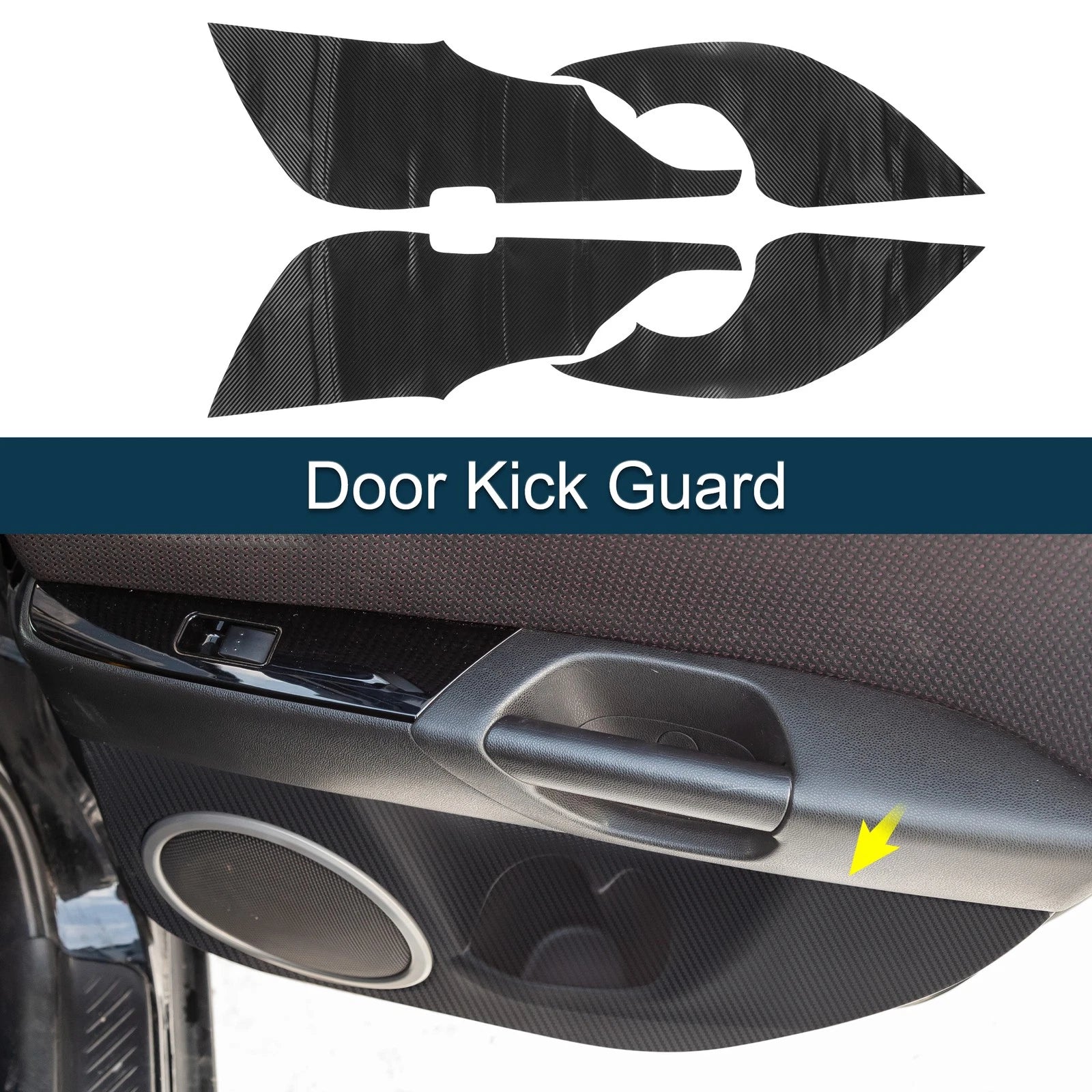 Door Kick Guard Set Replacement for Mazda Atenza (2014–2016) Front Rear