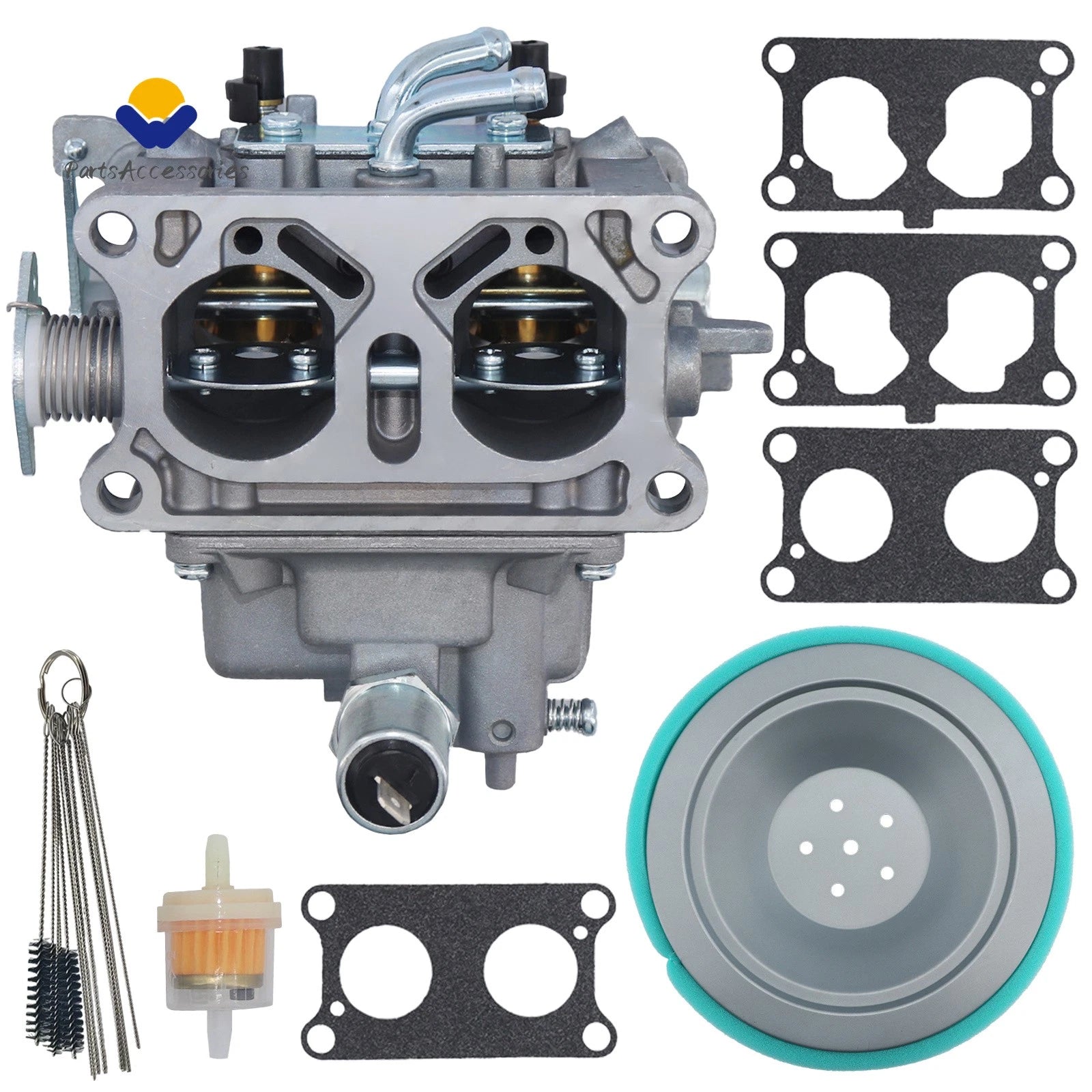Carburetor and Air Filter for Kawasaki FD750D (1999–2005) 15003-2795 15004-1047 15003-2781