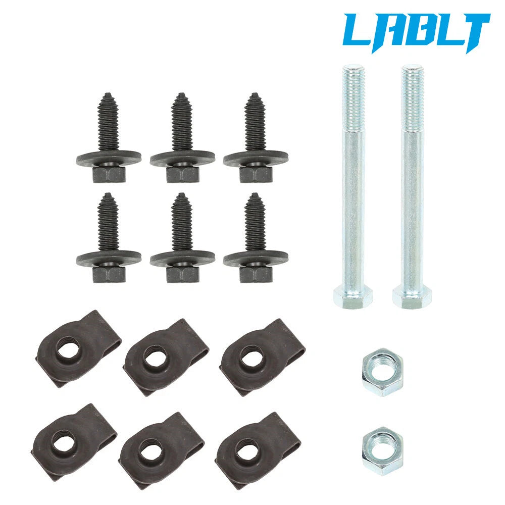 Front Leaf Spring Bracket Mounting Eye Bolts J-Clips for Camaro (1967–1981)