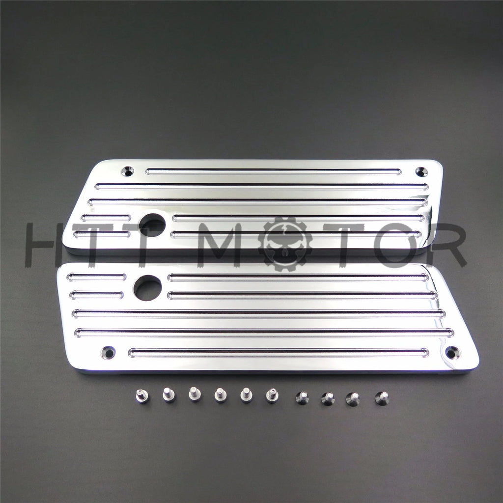 Custom Chrome Saddlebag Latch Covers for Harley Touring Electra Road Glide (1993–2013)