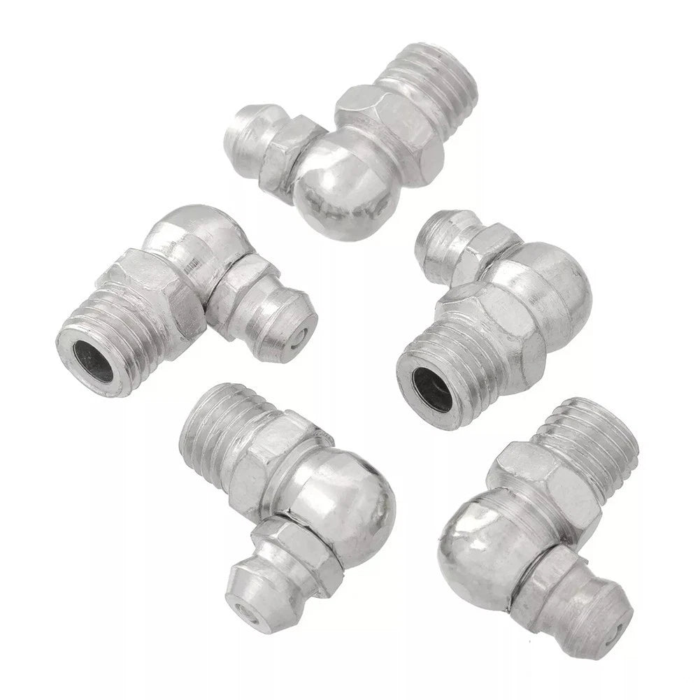 5X Iron Galvanized 90 Degree Grease Nipple Fitting