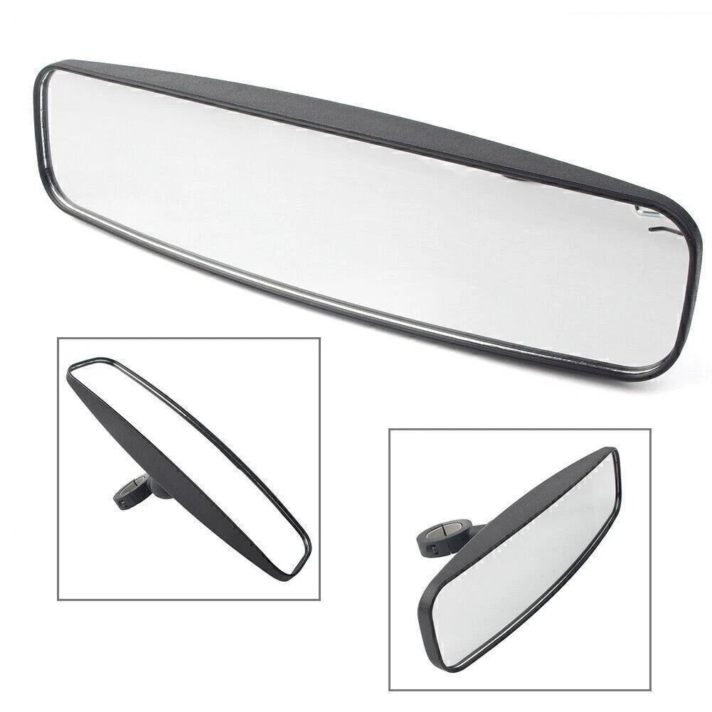 1.75" UTV Wide Rear View Mirror For ROUND ROLL BAR Polaris RZR Arctic Cat