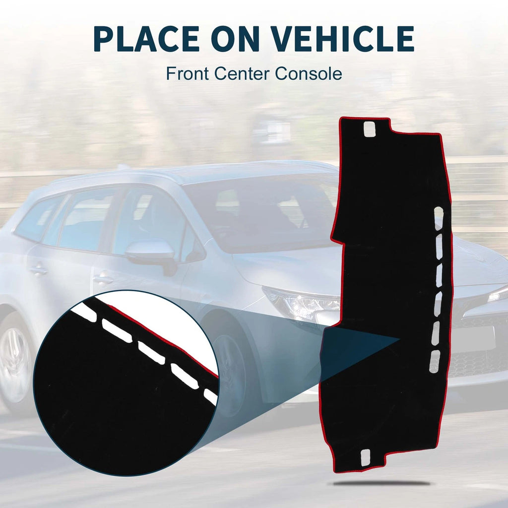 Dash Cover Mat Replacement for Toyota Corolla 2007–2012 with Sticker Set