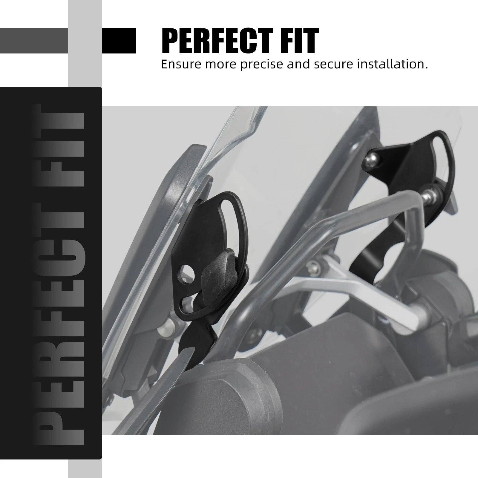 Windshield Bracket Mount Stabilizer Kit for BMW R1200GS GSA (2013–2020)