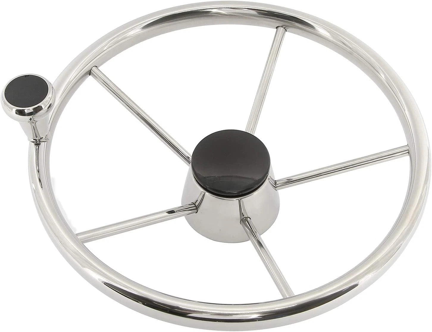5-Spoke Stainless Steering Wheel for Marine (13.5 Inch)