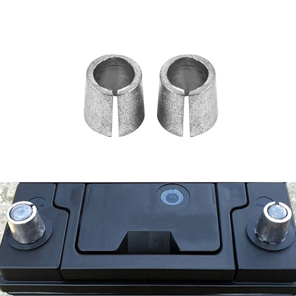 2Pcs Battery Terminal Post Sleeve Adapter for Universal Vehicles