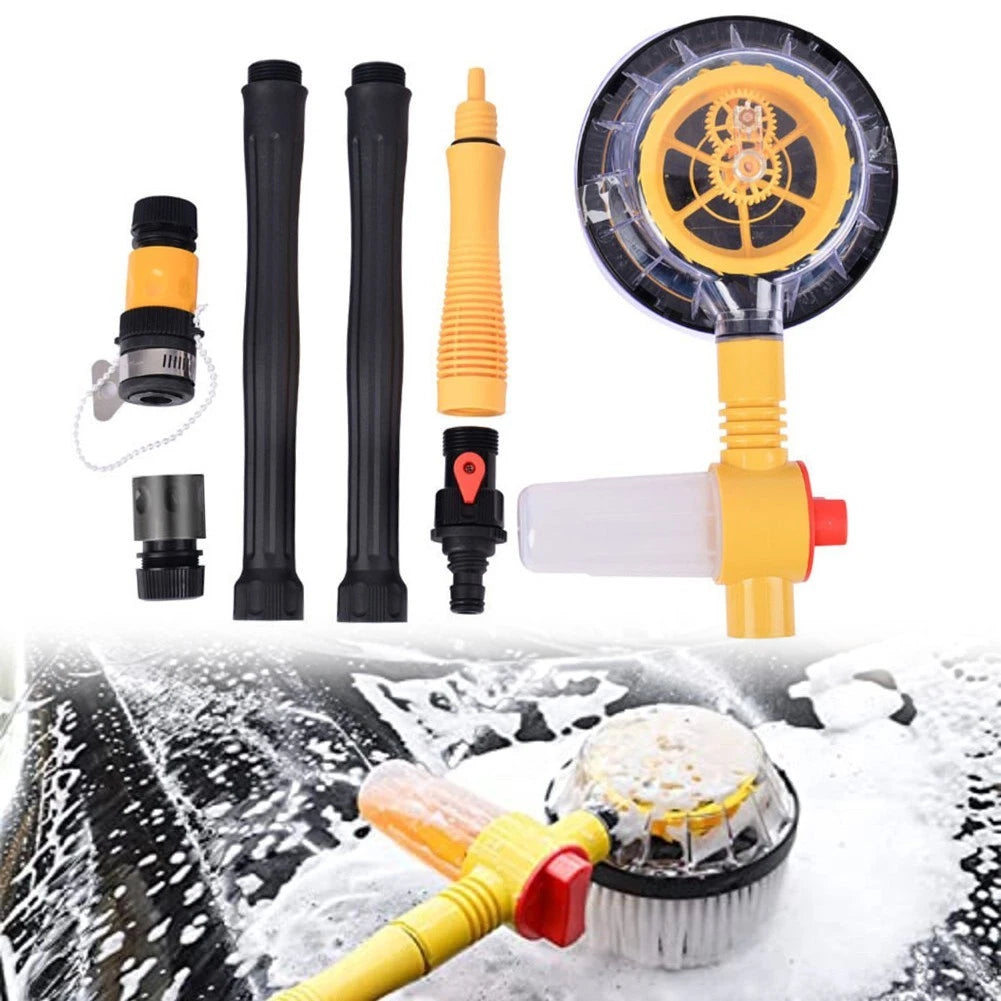 360 Degree Automatic Rotating Car Wash Brush Kit for Efficient Cleaning