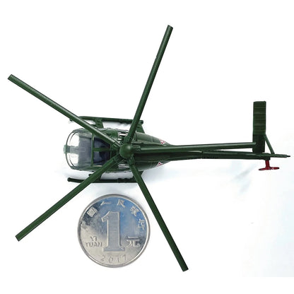 1/100 Scale Alloy US Army OH-6A Cayuse Helicopter Model