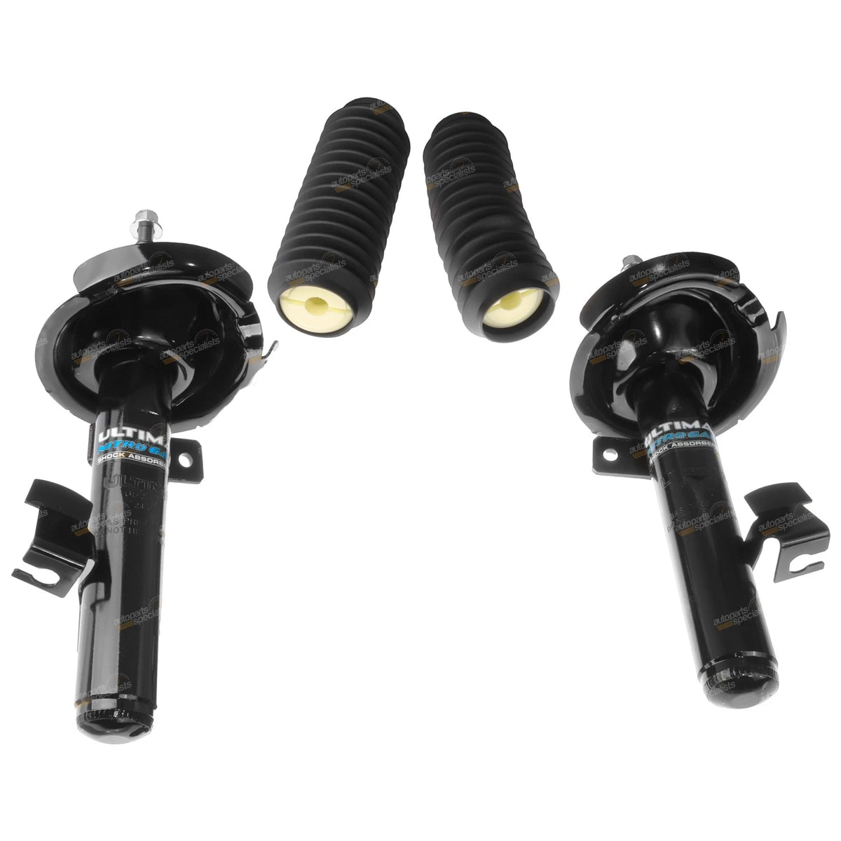 2 Front Gas Strut Shock Absorbers for Mazda 3 Sedan + Hatch (2009–2013)