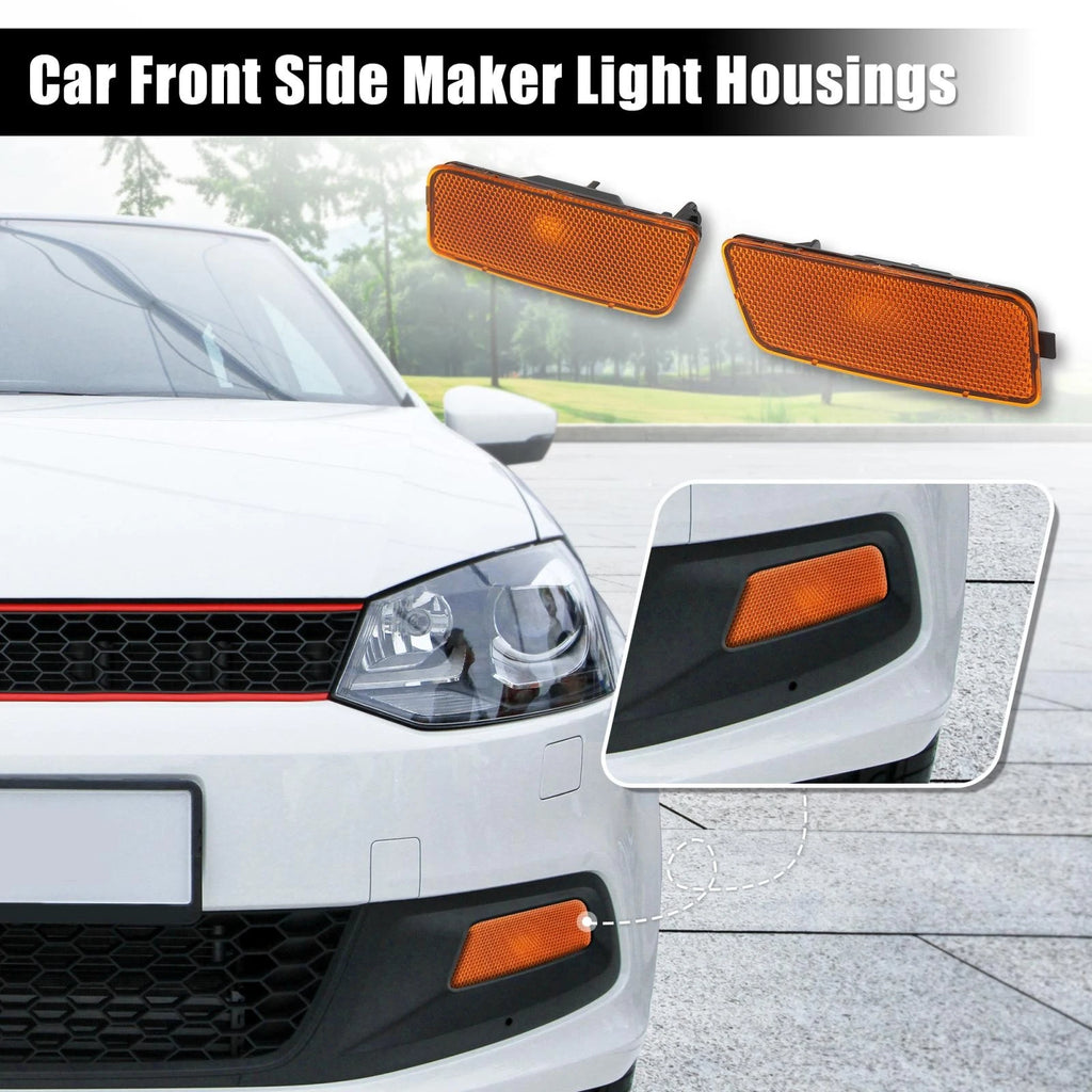 Amber Lens Front Bumper Side Marker Pair for Volkswagen GTI (2010–2014)