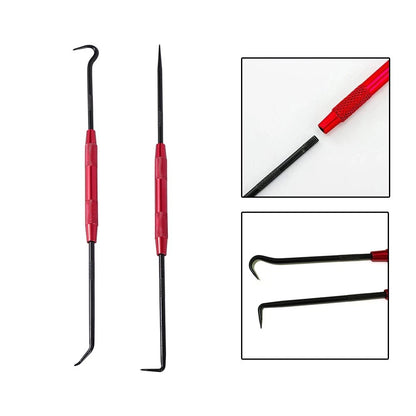 Set of 2 Aluminum Alloy Steel Doubleheaded Pick & Hook Tools